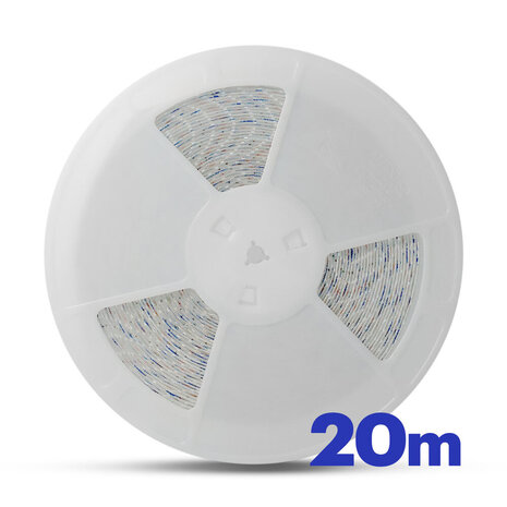 Modee Lighting LED strip  12V IP65 - 20 Meter 44W  - 9,6W 120Lm/ w - 4000K 840 Koel wit | 8MM - 2 jaar garantie Modee Lighting LED strip  12V IP65 - 20 Meter 44W  - 9,6W 120Lm/ w - 4000K 840 Koel wit | 8MM - 2 jaar garantie