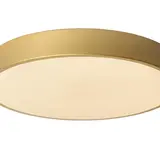 Lucide LED Plafondlamp - Unar Goud - 395MM - 24W 1550Lm - 2700K 827 Warm Wit  | Step Dim - Dimbaar in 3 stappen