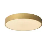 LED Plafondlamp - Unar Goud - 395MM - 24W 1550Lm - 2700K 827 Warm Wit  | Step Dim - Dimbaar in 3 stappen LED Plafondlamp - Unar Goud - 395MM - 24W 1550Lm - 2700K 827 Warm Wit  | Step Dim - Dimbaar in 3 stappen