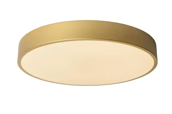 Lucide LED Plafondlamp - Unar Goud - 395MM - 24W 1550Lm - 2700K 827 Warm Wit  | Step Dim - Dimbaar in 3 stappen