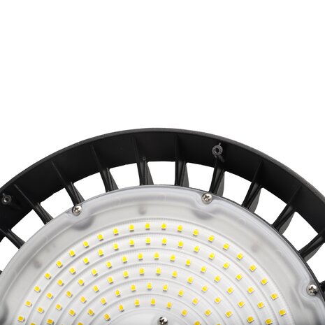 LED UFO High Bay - 200-100W 30000 - 15000Lm Multi Lumen Switch - 4000K 840 Koel Wit  | 1-10V Dimbaar 90 Graden Spreidingshoek  - 5 jaar garantie