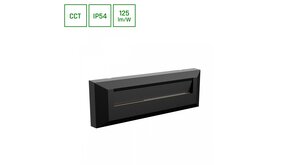 Spectrum Gevel buitenverlichting opbouw - 6W - CCT 3000K/4000K/6000K - IP54 - 230x80x30MM