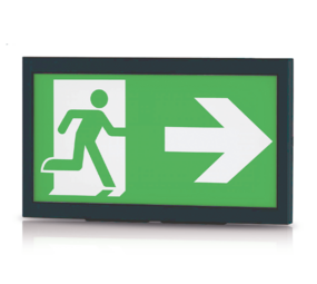 LCB LED Europe  Noodverlichting 3W Zwart – Inbouw/Opbouw | 6000K | 300lm | IP40 | LiFePO4 Accu - incl. Pictogrammen