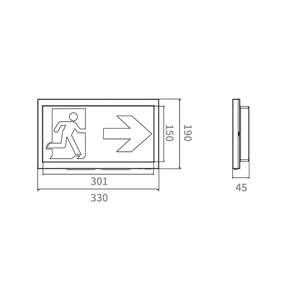 LCB LED Noodverlichting 3W Zwart – Inbouw/Opbouw | 6000K | 300lm | IP40 | LiFePO4 Accu - incl. Pictogrammen LCB LED Noodverlichting 3W Zwart – Inbouw/Opbouw | 6000K | 300lm | IP40 | LiFePO4 Accu - incl. Pictogrammen