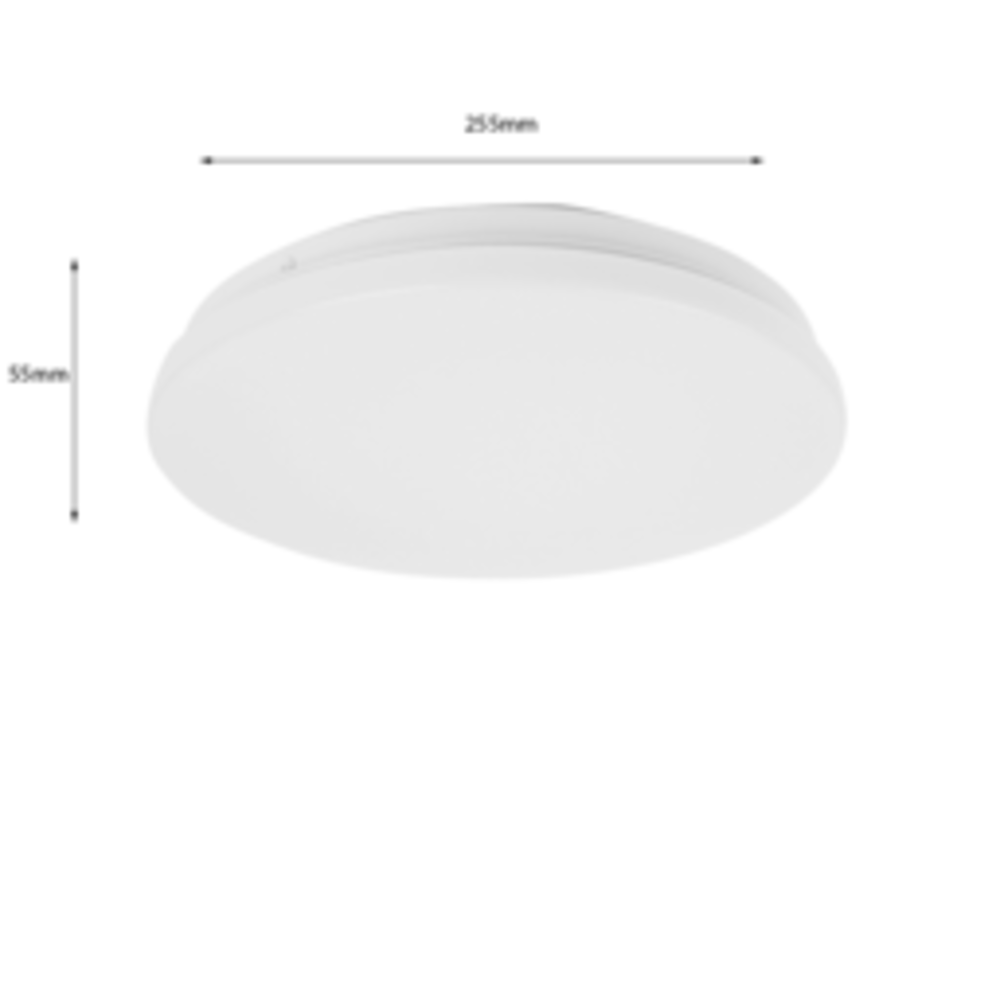 LCB LED Europe LED Plafondlamp - 12W vervangt 90W - 4000K 840 - 255x55mm - Wit - Rond LCB LED Europe LED Plafondlamp - 12W vervangt 90W - 4000K 840 - 255x55mm - Wit - Rond