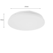 LCB LED LED Plafondlamp - 12W vervangt 90W - 4000K 840 - 255x55mm - Wit - Rond LCB LED LED Plafondlamp - 12W vervangt 90W - 4000K 840 - 255x55mm - Wit - Rond