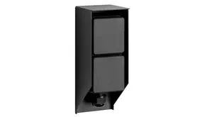 KS VERLICHTING Buitenstopcontact Double Wall - 2 Stroompunten - IP44 - RVS - Zwart - Tuinstopcontact - 230V - Geschikt voor Buiten gebruik KS VERLICHTING Buitenstopcontact Double Wall - 2 Stroompunten - IP44 - RVS - Zwart - Tuinstopcontact - 230V - Geschikt voor Buiten gebruik