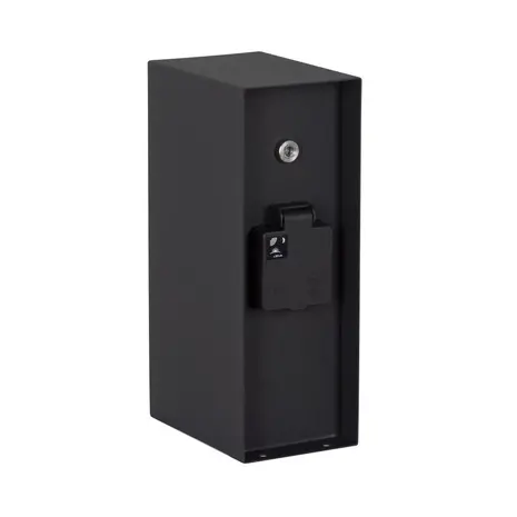 KS VERLICHTING Tuinstopcontact - Charge 3 - 3 Stopcontacten - IP44 - RVS - Zwart - Met Schemersensor - Geschikt voor Buiten gebruik KS VERLICHTING Tuinstopcontact - Charge 3 - 3 Stopcontacten - IP44 - RVS - Zwart - Met Schemersensor - Geschikt voor Buiten gebruik