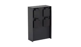 KS VERLICHTING Tuinstopcontact - Charge 4 - 4 Stopcontacten - IP44 - Zwart - RVS - 220-240V - Geschikt voor Buiten gebruik - Hoogte 23cm KS VERLICHTING Tuinstopcontact - Charge 4 - 4 Stopcontacten - IP44 - Zwart - RVS - 220-240V - Geschikt voor Buiten gebruik - Hoogte 23cm
