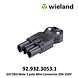 Wieland GST18i3 - 3-polige haakse aansluitstekker zwart - Male connector | 2 meter - 3Pins - 3×1.5mm2 Wieland GST18i3 - 3-polige haakse aansluitstekker zwart - Male connector | 2 meter - 3Pins - 3×1.5mm2