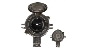 KS VERLICHTING Jaren 30 Stopcontact II - TIN - Traditioneel Buitenstopcontact - Messing | Vintage Model KS VERLICHTING Jaren 30 Stopcontact II - TIN - Traditioneel Buitenstopcontact - Messing | Vintage Model