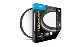 Modee Lighting LED Plafondlamp - Zwart - Rond - 12W 1400lm - 4000K 840 | 190x28mm Modee Lighting LED Plafondlamp - Zwart - Rond - 12W 1400lm - 4000K 840 | 190x28mm