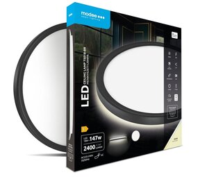 Modee Lighting LED Plafondlamp - Zwart - Rond - 18W 2400lm - 4000K 840 | 293x28mm