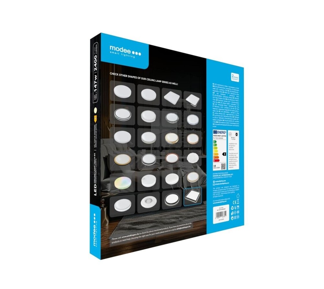 Modee Lighting LED Plafondlamp - Zwart - Vierkant - 18W 2400lm - 4000K 840 | 293x293x28mm Modee Lighting LED Plafondlamp - Zwart - Vierkant - 18W 2400lm - 4000K 840 | 293x293x28mm