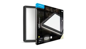 Modee Lighting LED Plafondlamp - Zwart - Vierkant - 22W 3000lm - 4000K 840 | 420x420x28mm Modee Lighting LED Plafondlamp - Zwart - Vierkant - 22W 3000lm - 4000K 840 | 420x420x28mm