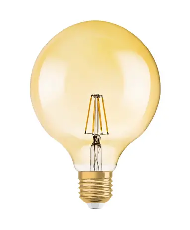 Ledvance LED Lamp - E27 - Filament - 6.5W 720lm - 2400K Extra Warm Wit Licht | Vintage 1906 Globe 52 Ledvance LED Lamp - E27 - Filament - 6.5W 720lm - 2400K Extra Warm Wit Licht | Vintage 1906 Globe 52