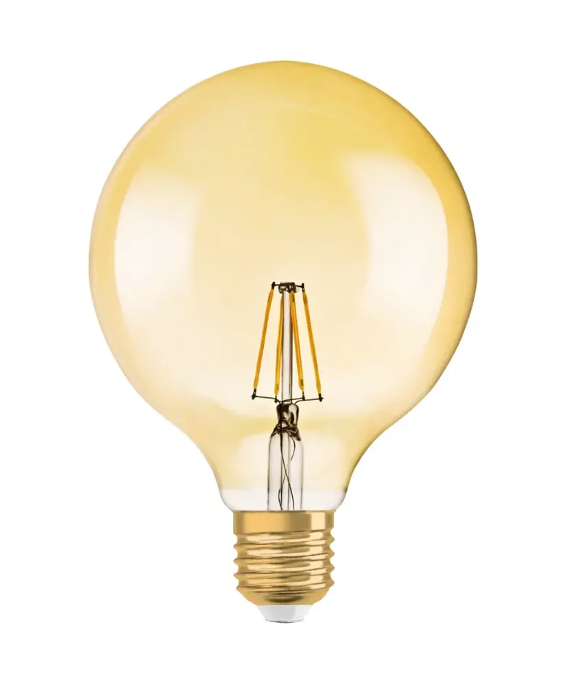 Ledvance Zakelijk: Professionele LED Verlichting & Armaturen LED Lamp - E27 - Dimbare Filament  Vintage Globe 55 - 6.5W 725lm - 2400K Extra Warm Wit Licht |  Vintage Globe 55