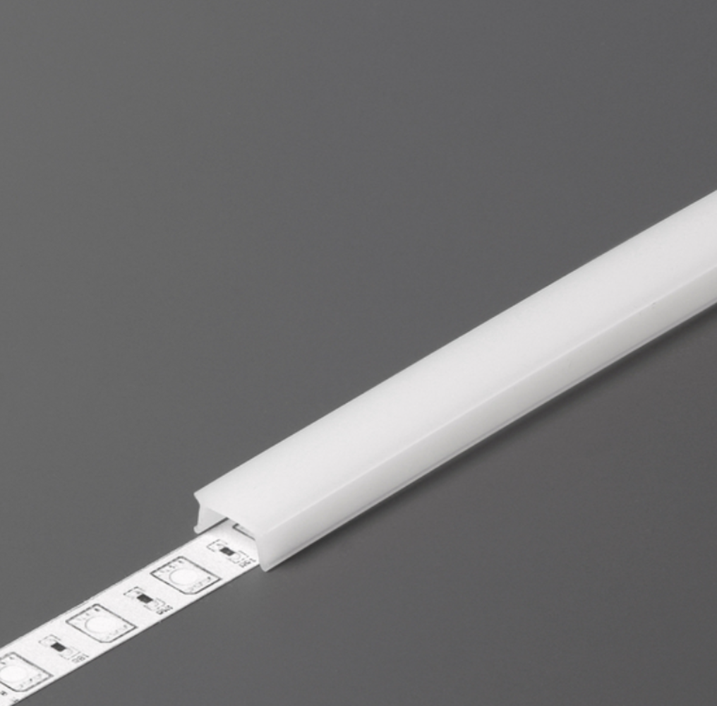 Topmet LED Profiel toebehoren C4 click  | Afdekkap 2 Meter Opaal Wit - Uitsluitend geschikt voor Type HIDE10 C4