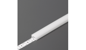 Topmet LED Profiel toebehoren C4 click  | Afdekkap 2 Meter Opaal Wit - Uitsluitend geschikt voor Type HIDE10 C4