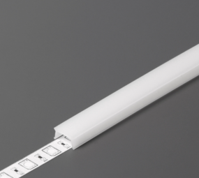 Topmet LED Profiel toebehoren C4 click  | Afdekkap 2 Meter Opaal Wit - Uitsluitend geschikt voor Type HIDE10 C4