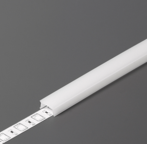 Topmet LED Profiel toebehoren C4 click  | Afdekkap 2 Meter Opaal Wit - Uitsluitend geschikt voor Type HIDE10 C4