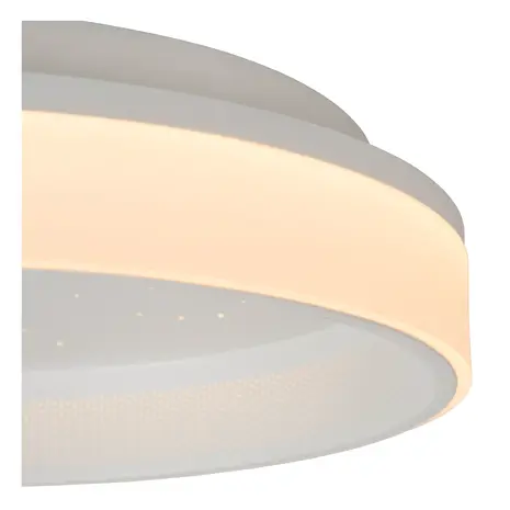 Lucide LED Plafonnière - Ø 40cm - 27W - LED 3 StepDim - 2500K/3000K - Wit | ESTREJA Sterrenhemel