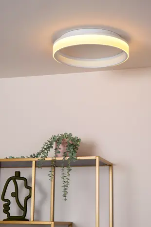 Lucide LED Plafonnière - Ø 40cm - 27W - LED 3 StepDim - 2500K/3000K - Wit | ESTREJA Sterrenhemel