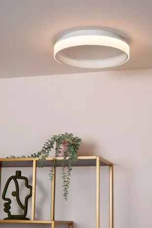 Lucide LED Plafonnière - Ø 40cm - 27W - LED 3 StepDim - 2500K/3000K - Wit | ESTREJA Sterrenhemel