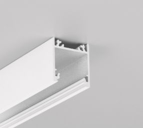 LCB LED Europe  Opbouw LED Profiel LINEA20 - 53mm - 2000mm Lengte - Wit Gelakt (RAL9003) - Aluminium - Max. LED Breedte 20mm