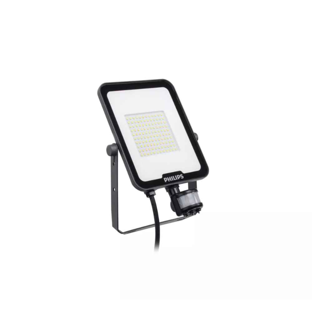 Philips LED Verlichting | Officieel distributeur Philips LED breedstraler Ledinaire BVP167 grijs 50W 6000lm 40D - 830-840-865 | IP65 symmetrisch met bewegingssensor