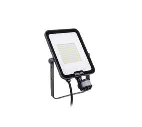 Philips LED Verlichting | Officieel distributeur Philips LED breedstraler Ledinaire BVP167 grijs 50W 6000lm 40D - 830-840-865 | IP65 symmetrisch met bewegingssensor