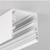 LED line verlichting - Betaalbare Professionele LED Oplossingen Opbouw LED Profiel Phil53 - 53mm - 2000mm Lengte - Wit Gelakt (RAL9003) - Aluminium - Max. LED Breedte 20mm