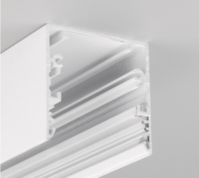 LED line verlichting - Betaalbare Professionele LED Oplossingen Opbouw LED Profiel Phil53 - 53mm - 2000mm Lengte - Wit Gelakt (RAL9003) - Aluminium - Max. LED Breedte 20mm