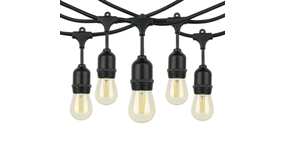 Kobi Prikkabel lichtslinger 10m - incl. 10x 1W E27 LED lamp Kobi Prikkabel lichtslinger 10m - incl. 10x 1W E27 LED lamp