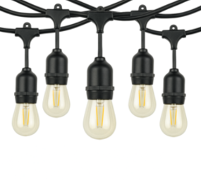 Kobi Prikkabel lichtslinger 10m - incl. 10x 1W E27 LED lamp