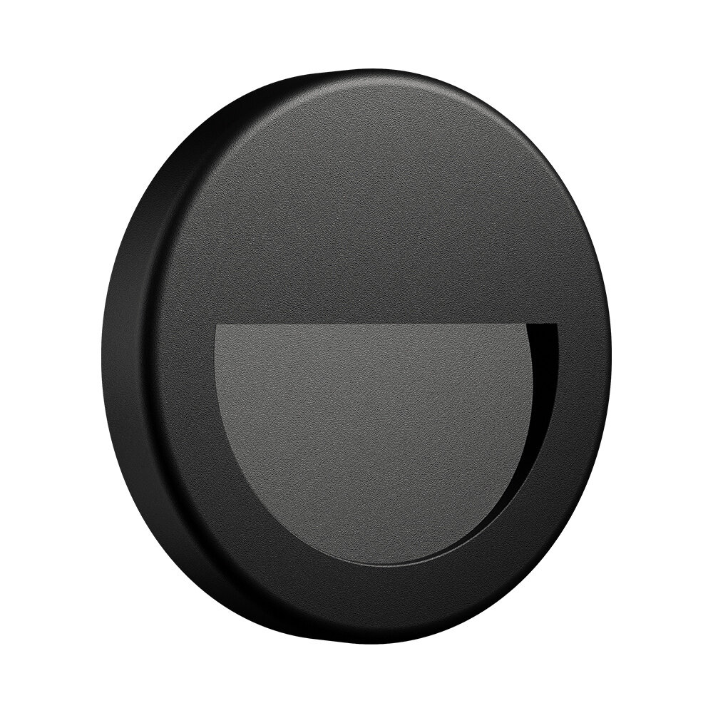 LCB LED Europe LED Wandlamp - IP65 - 3W 240lm - 3000K 830 - Zwart - Rond | VEKTA B LCB LED Europe LED Wandlamp - IP65 - 3W 240lm - 3000K 830 - Zwart - Rond | VEKTA B