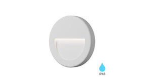 LCB LED LED Wandlamp - IP65 - 3W 240lm - 3000K 830 - Wit - Rond | VEKTA B LCB LED LED Wandlamp - IP65 - 3W 240lm - 3000K 830 - Wit - Rond | VEKTA B