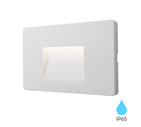 LCB LED Europe  LED Wandlamp - IP65 - 3W 240lm - 3000K 830 - Wit - Vierkant | VEKTA B