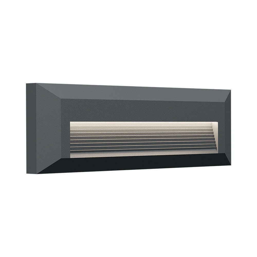 LCB LED LED Wandlamp - IP65 - 3W 180lm - 3000K/4000K/6000K - Zwart - Rechthoek | VEKTA B LCB LED LED Wandlamp - IP65 - 3W 180lm - 3000K/4000K/6000K - Zwart - Rechthoek | VEKTA B