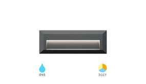 LCB LED LED Wandlamp - IP65 - 3W 180lm - 3000K/4000K/6000K - Zwart - Rechthoek | VEKTA B LCB LED LED Wandlamp - IP65 - 3W 180lm - 3000K/4000K/6000K - Zwart - Rechthoek | VEKTA B