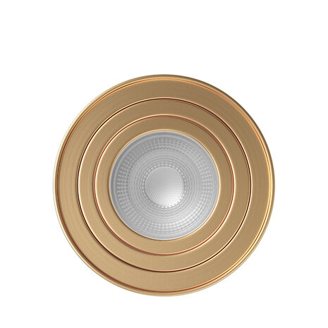 LCB LED LED Opbouwspot - GU10 - IP20 - Ø80mm - Aluminium Goud - Kantelbaar - Max 35W | GAMA