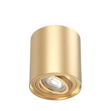 LCB LED Europe  LED Opbouwspot - GU10 - IP20 - Ø80mm - Aluminium Goud - Kantelbaar - Max 35W | GAMA
