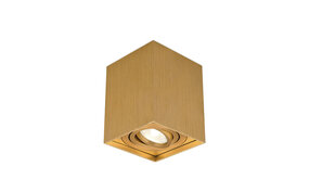 LCB LED LED Opbouwspot - GU10 - IP20 - 80x80x100mm - Aluminium Goud - Kantelbaar - Max 35W | GAMA LCB LED LED Opbouwspot - GU10 - IP20 - 80x80x100mm - Aluminium Goud - Kantelbaar - Max 35W | GAMA