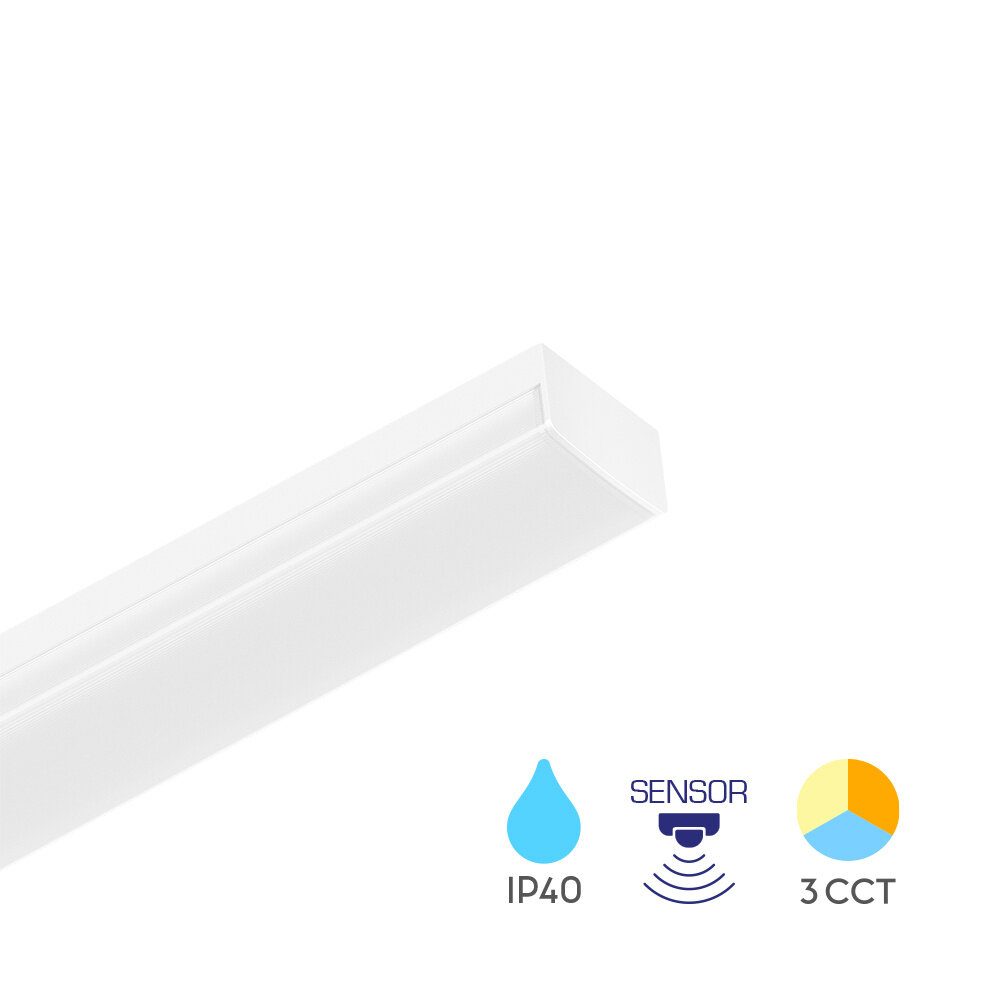 LCB LED Europe LED Montagebalk - 120cm - IP40 - 36W 4320lm - 3000K4000K/6000K - PROLINE | Bewegingssensor LCB LED Europe LED Montagebalk - 120cm - IP40 - 36W 4320lm - 3000K4000K/6000K - PROLINE | Bewegingssensor
