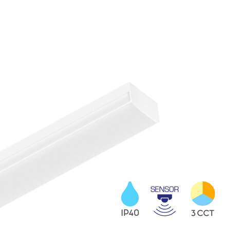 LCB LED LED Montagebalk - 120cm - IP40 - 36W 4320lm - 3000K4000K/6000K - PROLINE | Bewegingssensor