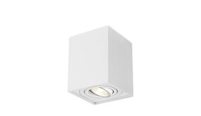 LCB LED LED Opbouwspot - GU10 - IP20 - 80x80x100mm - Aluminium Wit - Kantelbaar - Max 35W | GAMA LCB LED LED Opbouwspot - GU10 - IP20 - 80x80x100mm - Aluminium Wit - Kantelbaar - Max 35W | GAMA