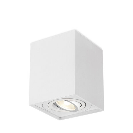 LCB LED LED Opbouwspot - GU10 - IP20 - 80x80x100mm - Aluminium Wit - Kantelbaar - Max 35W | GAMA LCB LED LED Opbouwspot - GU10 - IP20 - 80x80x100mm - Aluminium Wit - Kantelbaar - Max 35W | GAMA