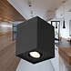 LCB LED Opbouwspot - GU10 - IP20 - 80x80x100mm - Aluminium Zwart - Kantelbaar - Max 35W | GAMA LCB LED Opbouwspot - GU10 - IP20 - 80x80x100mm - Aluminium Zwart - Kantelbaar - Max 35W | GAMA