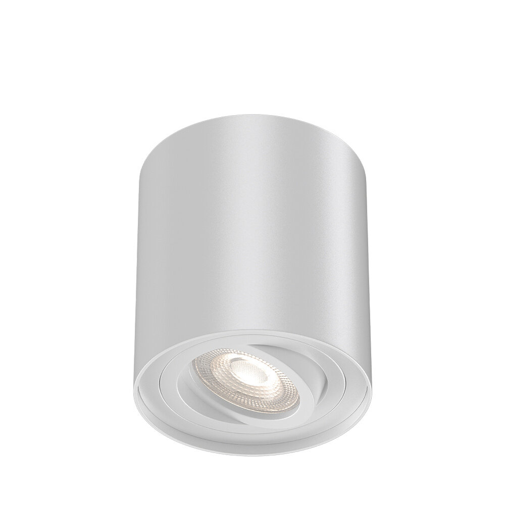 LCB LED LED Opbouwspot - GU10 - IP20 - Ø80mm - Aluminium Wit - Kantelbaar - Max 35W | GAMA LCB LED LED Opbouwspot - GU10 - IP20 - Ø80mm - Aluminium Wit - Kantelbaar - Max 35W | GAMA