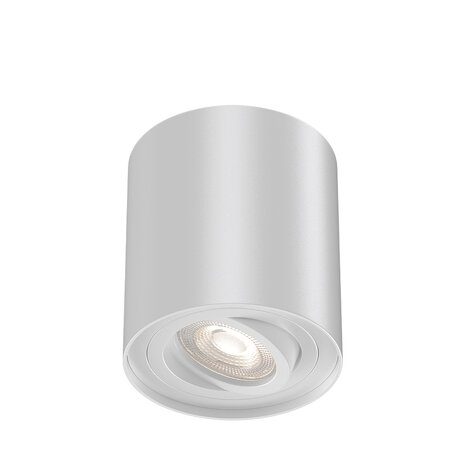 LCB LED LED Opbouwspot - GU10 - IP20 - Ø80mm - Aluminium Wit - Kantelbaar - Max 35W | GAMA LCB LED LED Opbouwspot - GU10 - IP20 - Ø80mm - Aluminium Wit - Kantelbaar - Max 35W | GAMA